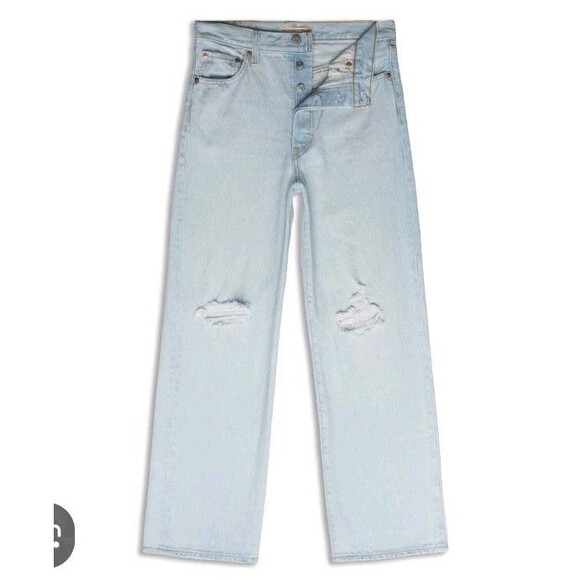 NWT Levi’s Ribcage High Rise Straight Ankle Denim Jeans Women Size 29 (29x27) - Picture 1 of 11